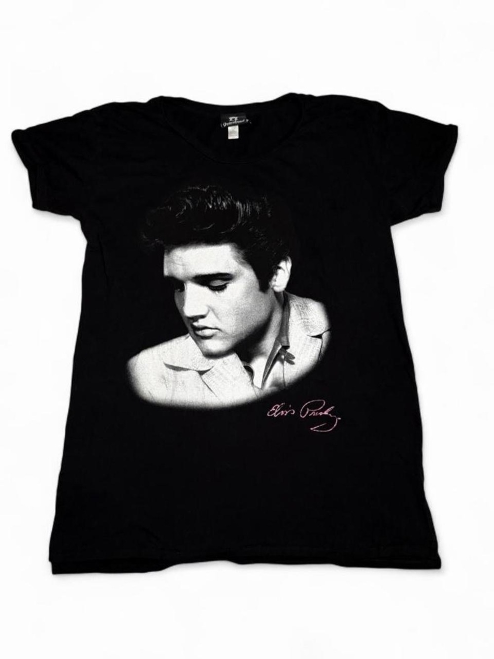 Y2K Graceland Elvis Presley Big Face Portrait T-Shirt Night Gown Band - Size XXL